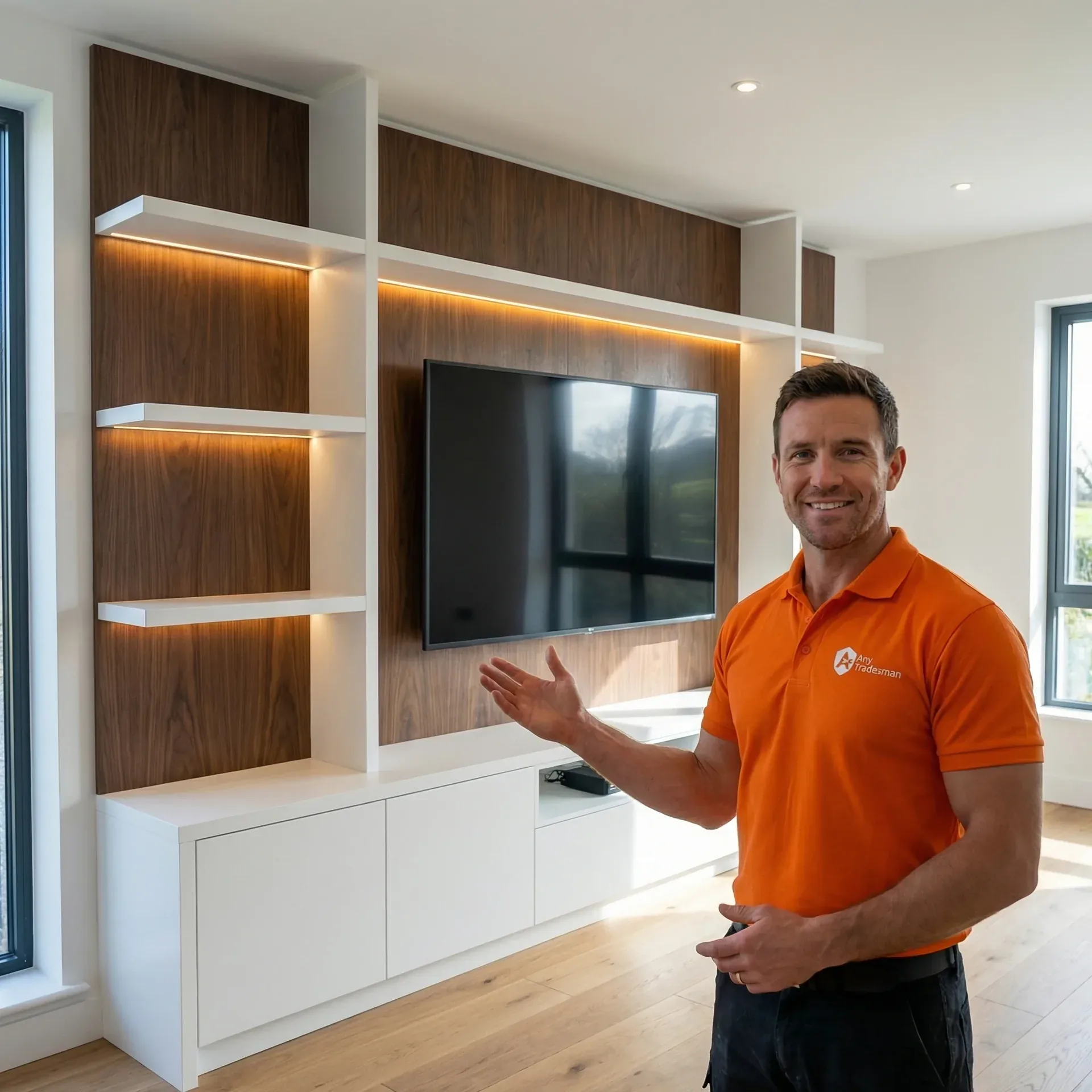 Media wall work by Any Tradesman in North Dublin