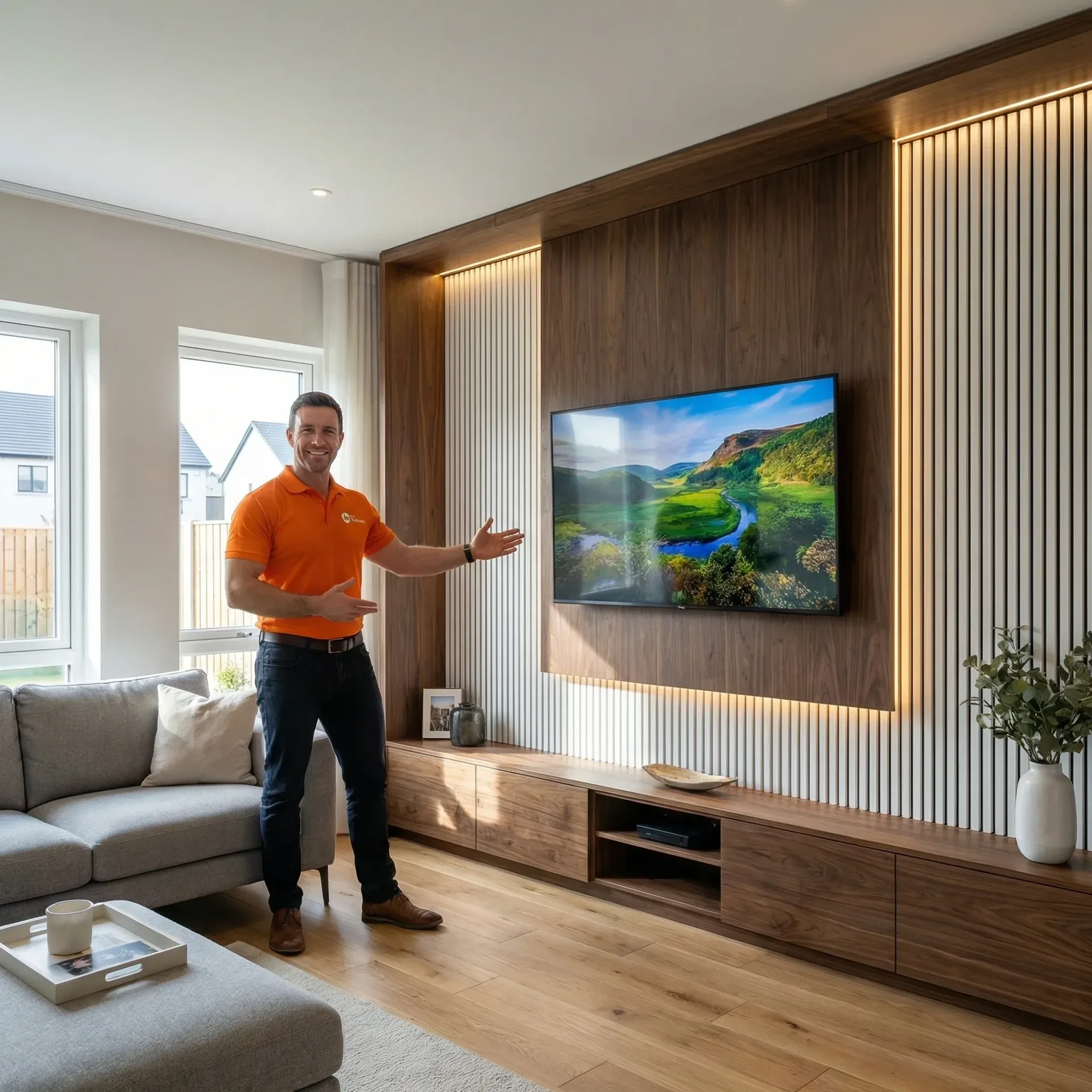 Media wall work by Any Tradesman in North Dublin